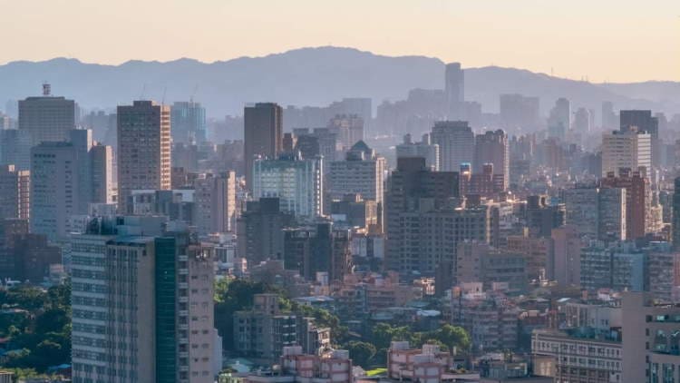 Polluted city in Taiwan