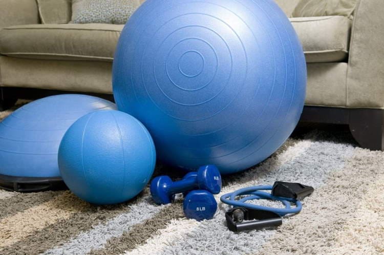 Home fitness equipment.